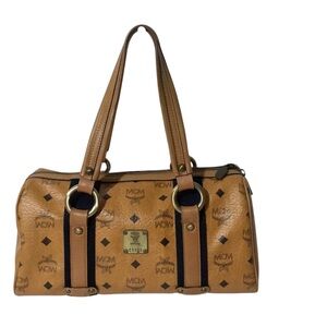 Authentic MCM Tan Leather Women's Boston Bag